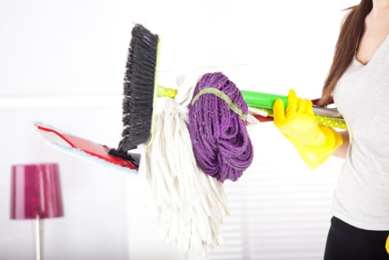 cleaning toold and mops for cleaning services