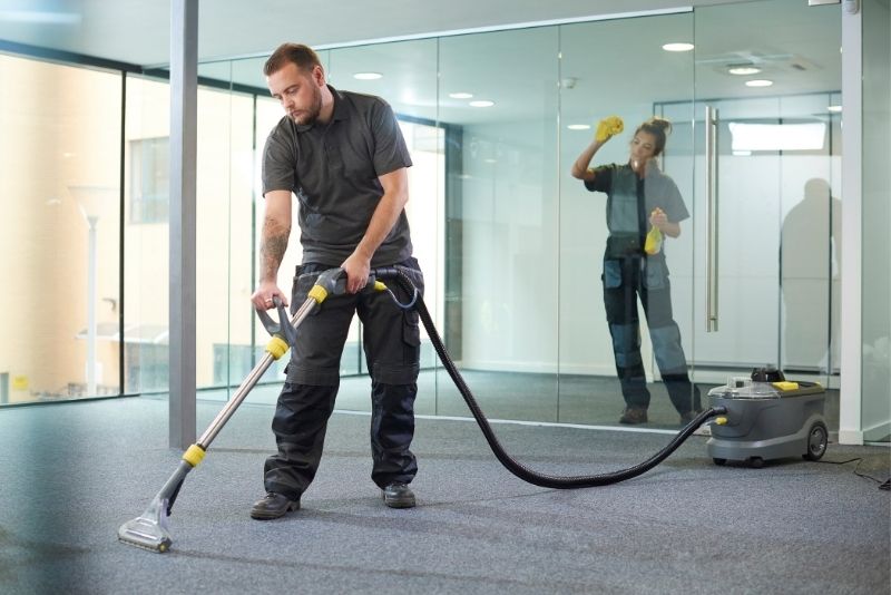 Deep cleaning by professionals ongoing