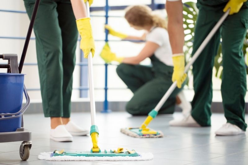 House cleaning ongoing